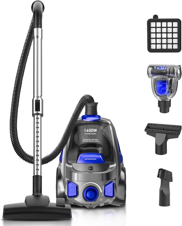 32Kpa 1600W Canister Vacuum Cleaner