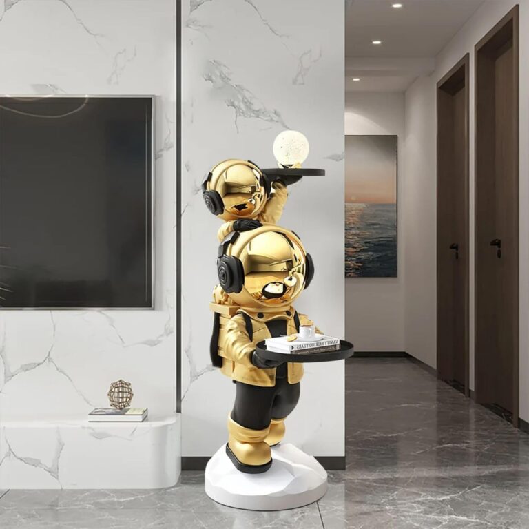 Modern Gold Astronaut Floor Sculpture Review